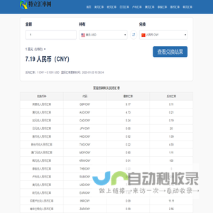 特立汇率网_一站式实时汇率换算网站