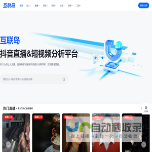互联岛，国内短视频、电商等数据分析综合数字服务平台