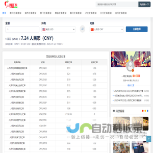 免费的汇率查询工具网 - 一周汇率查询